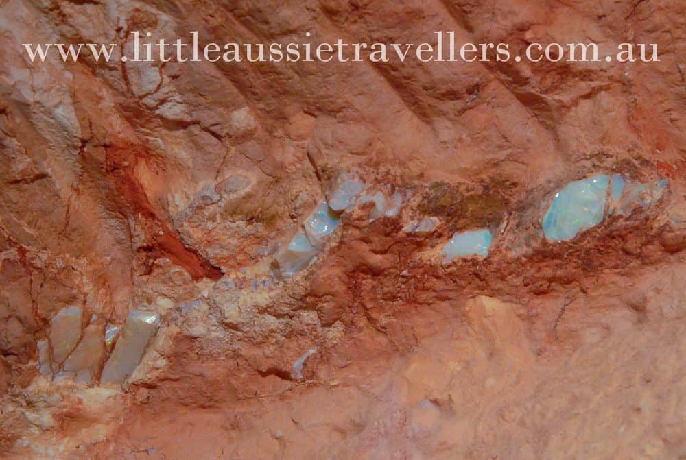Opal Seam at Old Timers Mine Coober Pedy