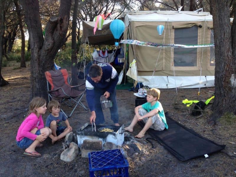 camping tasmania with kids